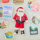 Hipster Santa Ornament