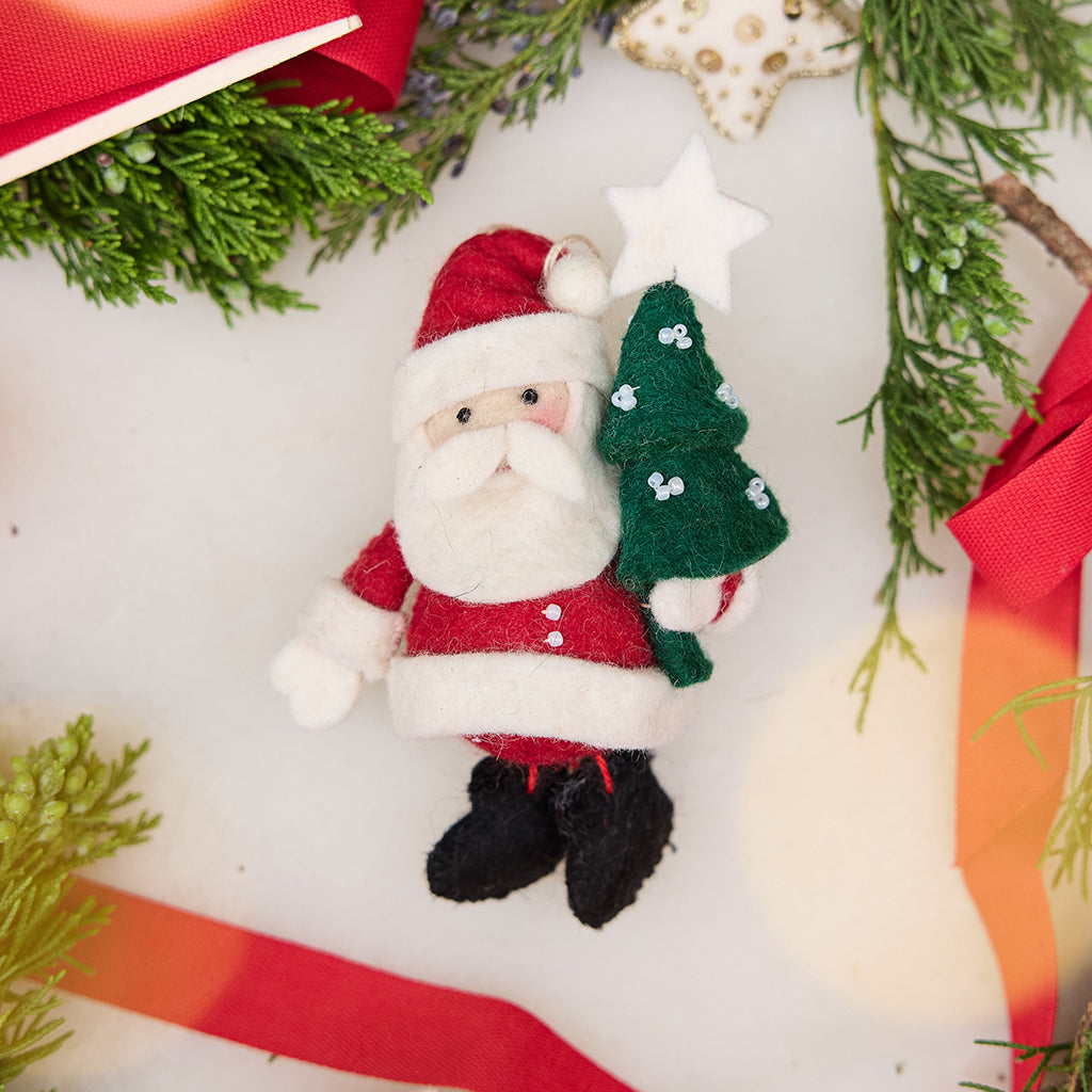 Joyful Days Santa Ornament - Light