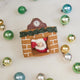 Santa in the Fireplace Ornament