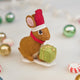 Brown Santa Bunny Ornament