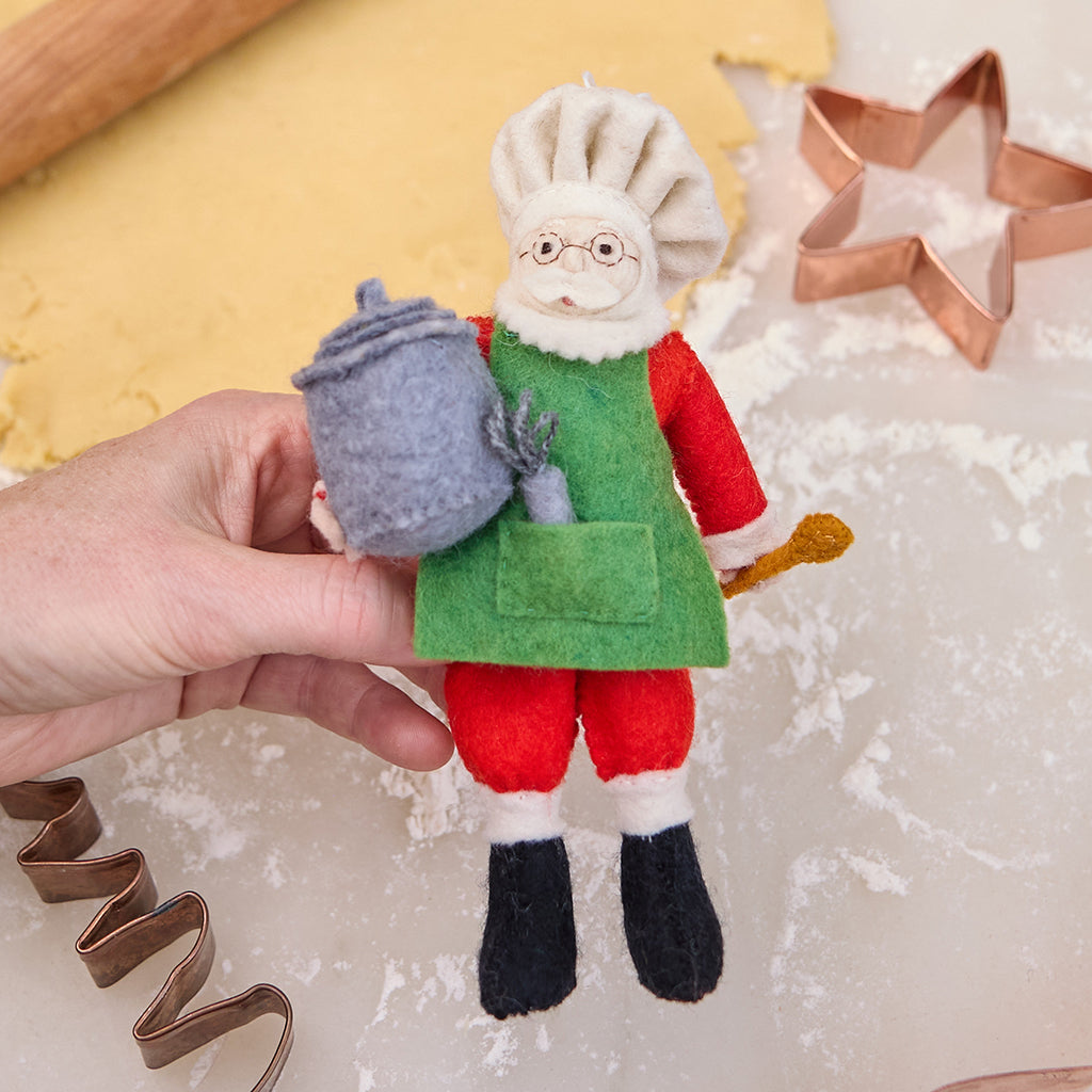 Chef Santa Ornament
