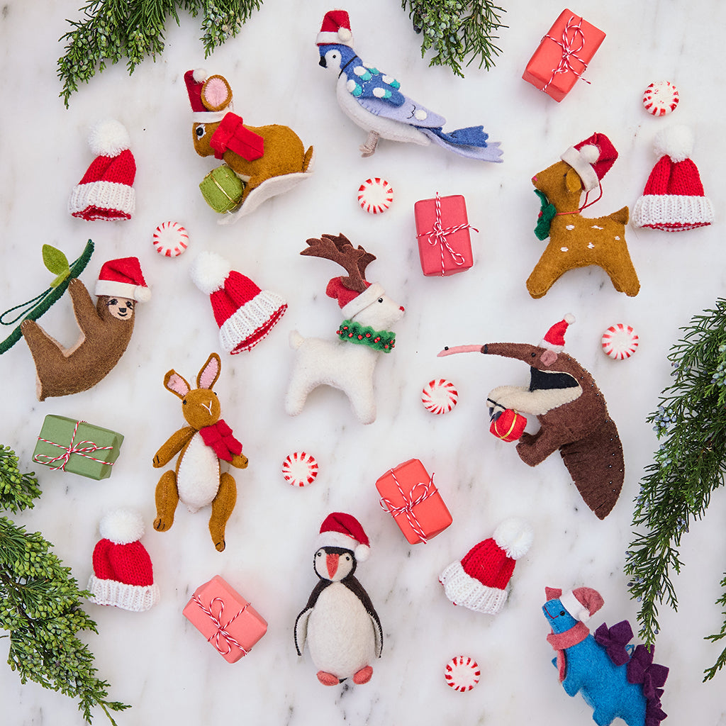 Santa Anteater Ornament