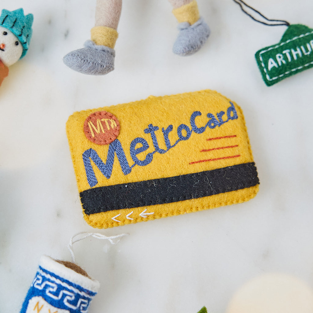 Subway Card Ornament