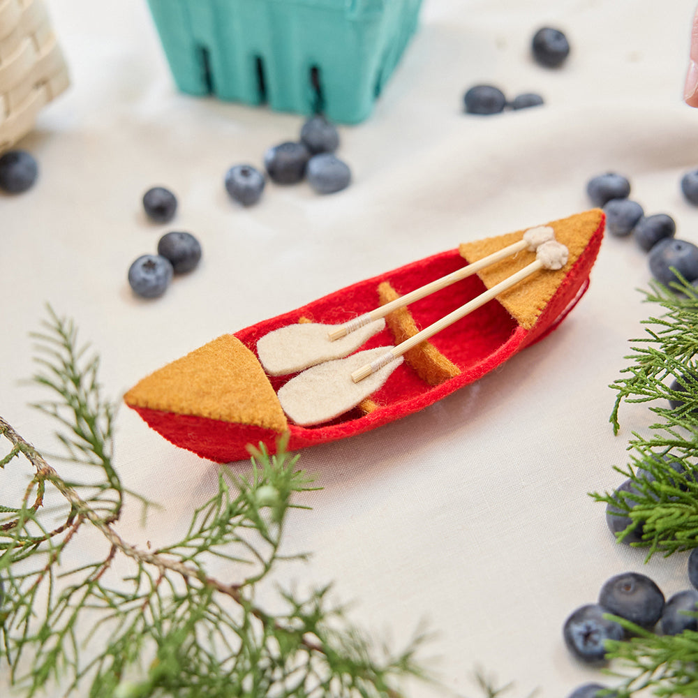 Red River Bend Canoe Ornament