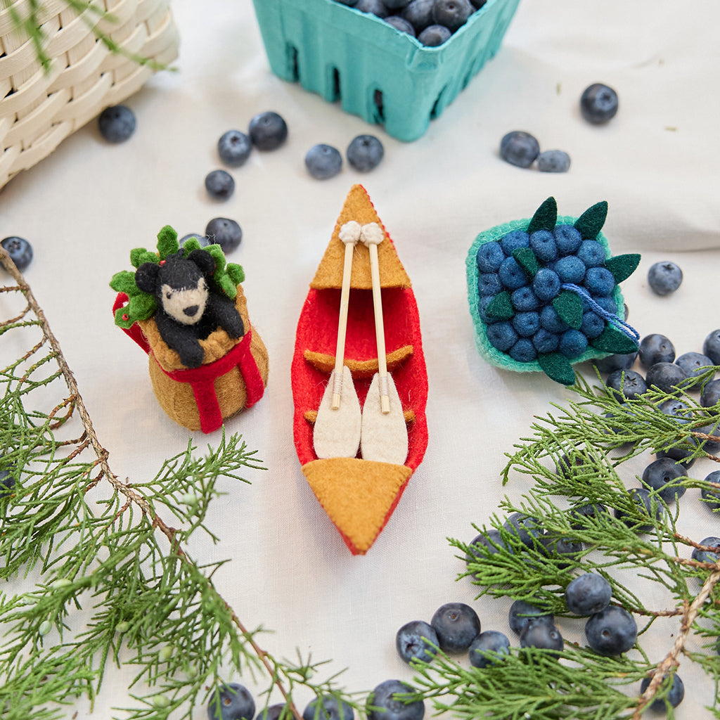 Red River Bend Canoe Ornament