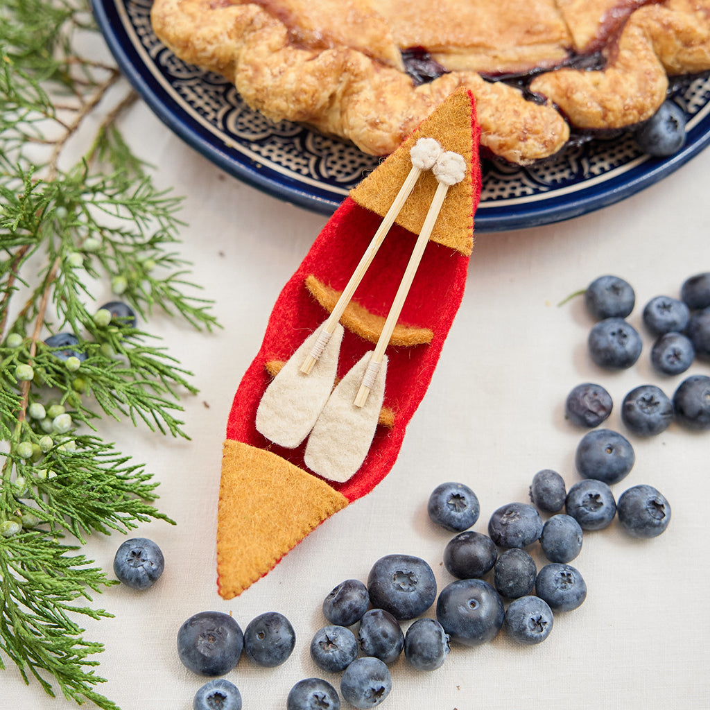 Red River Bend Canoe Ornament