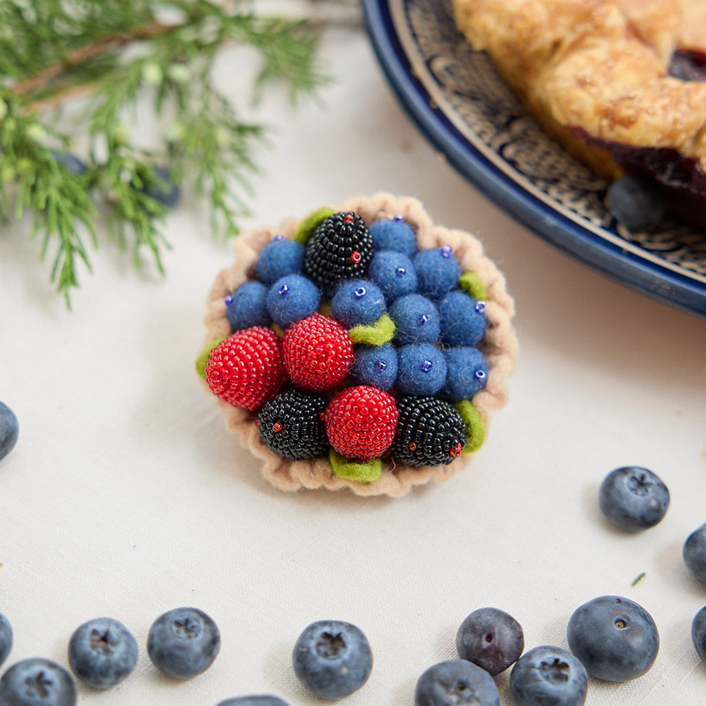 Mixed Berry Tart Ornament
