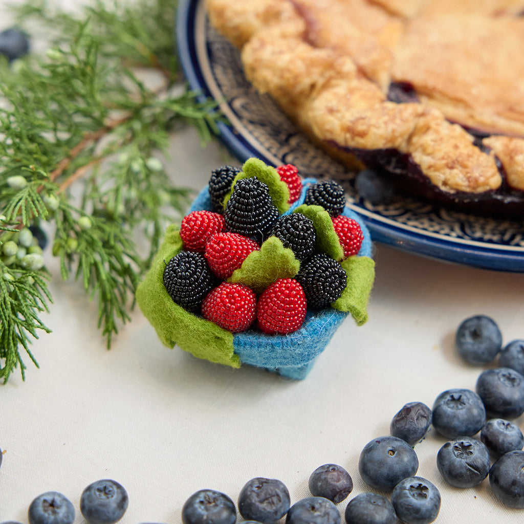 Raspberry & Blackberry Pint Ornament