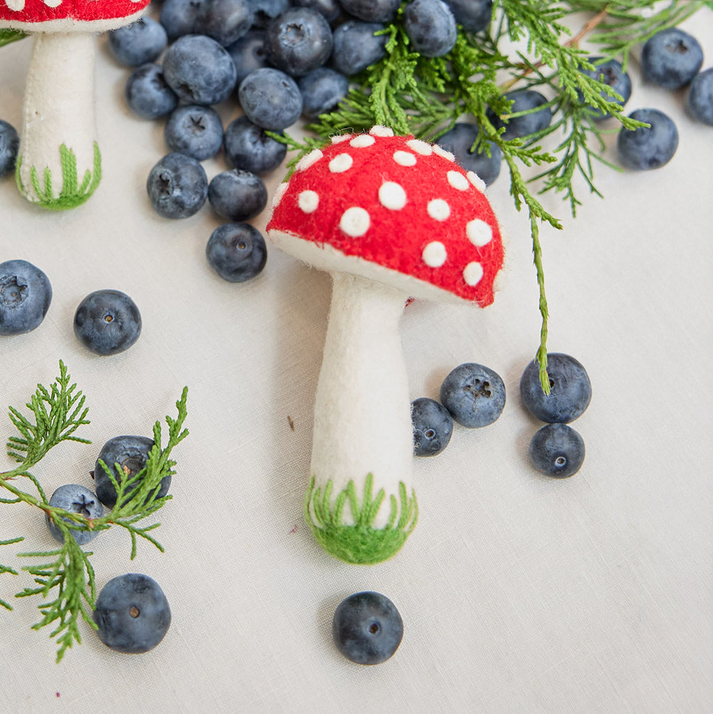 Tall Mushroom Ornament
