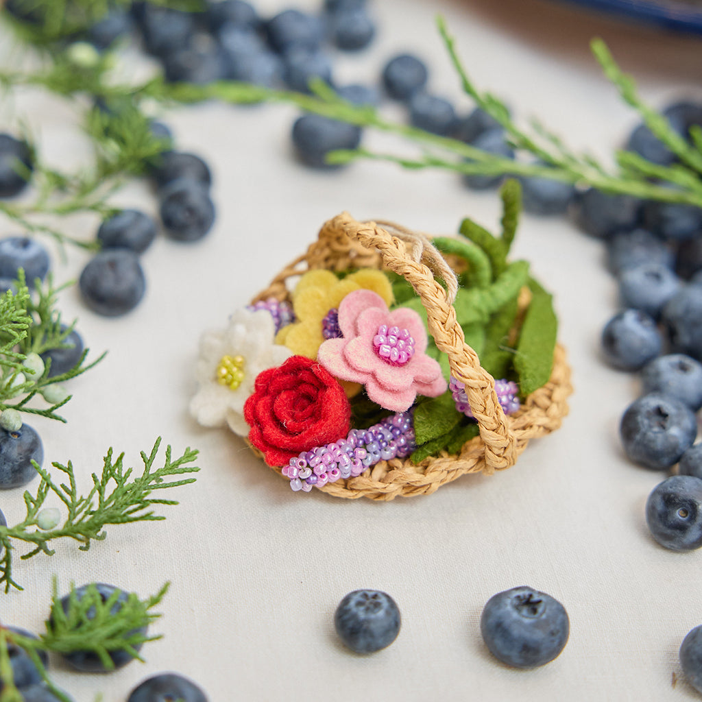 Garden Flower Basket Ornament
