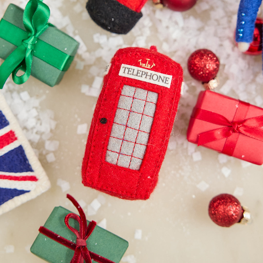 London Calling Phone Booth Ornament