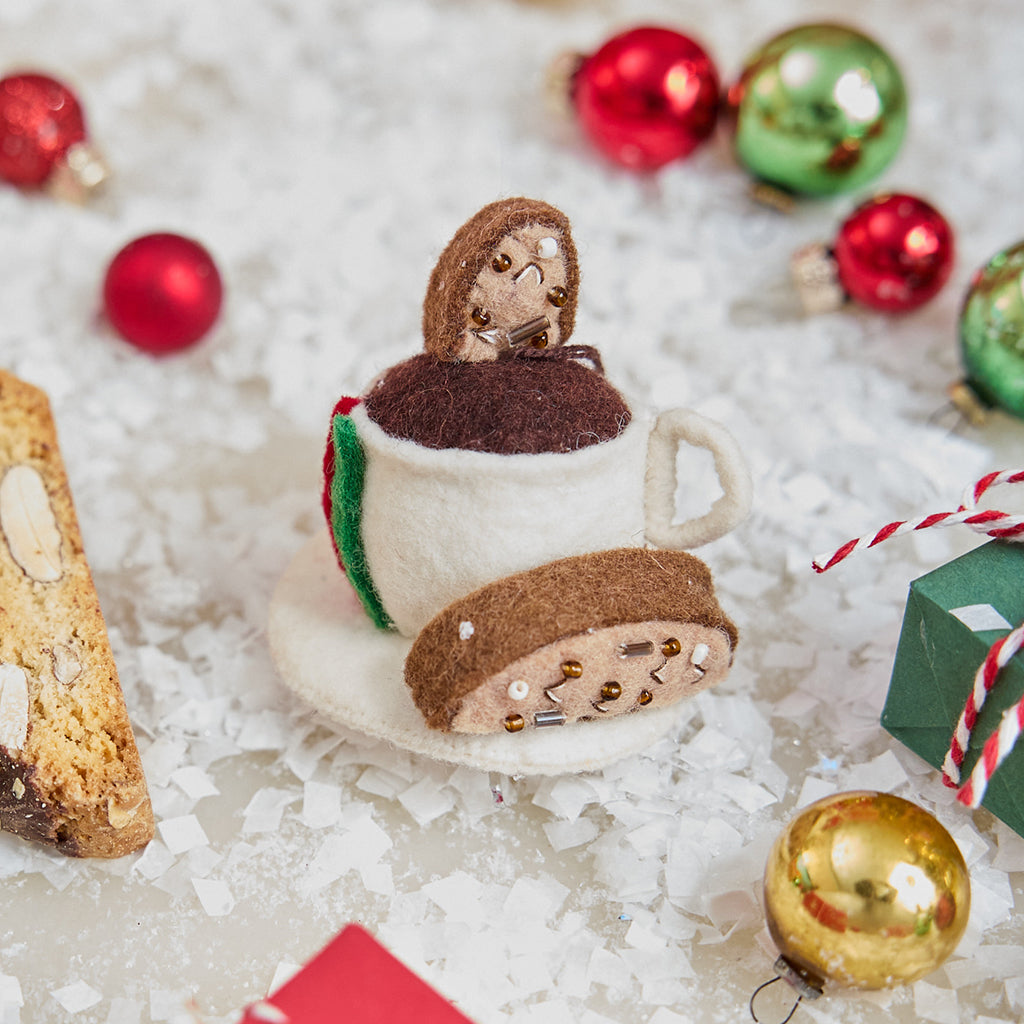 Espresso with Biscotti Ornament