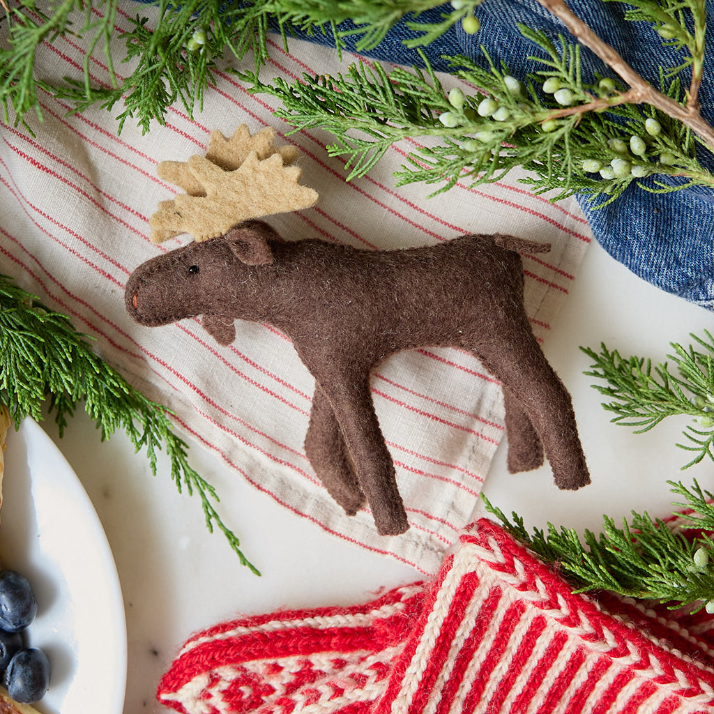 Winter Moose Ornament