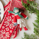 Old-Time Ice Skater Girl Ornament - Dark Brown Hair