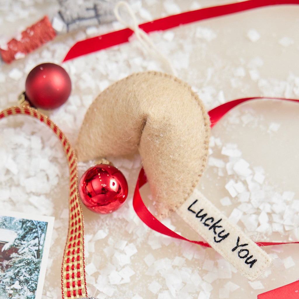 Lucky You Fortune Cookie Ornament