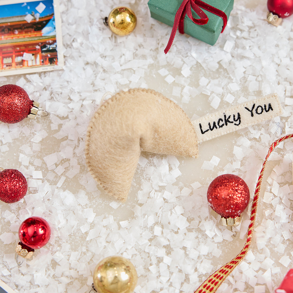 Lucky You Fortune Cookie Ornament