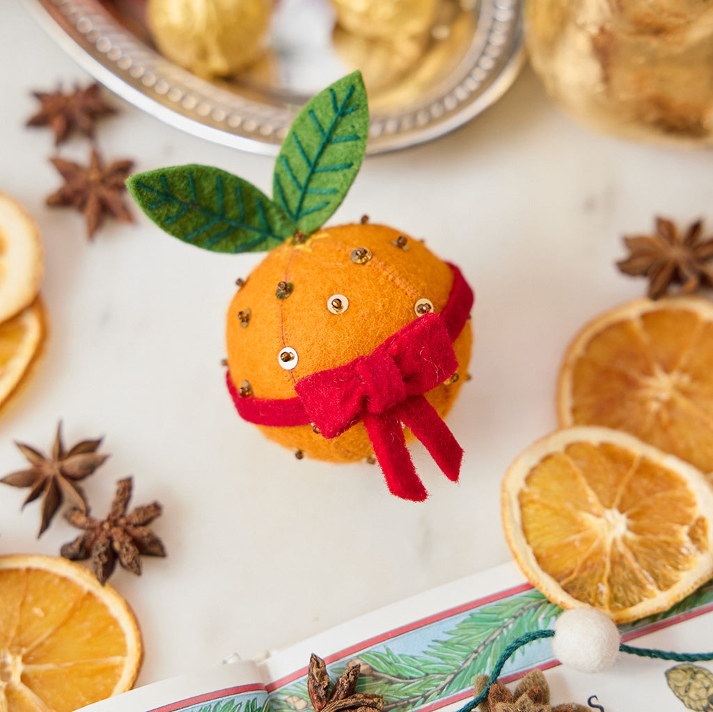 Orange Pomander Ornament