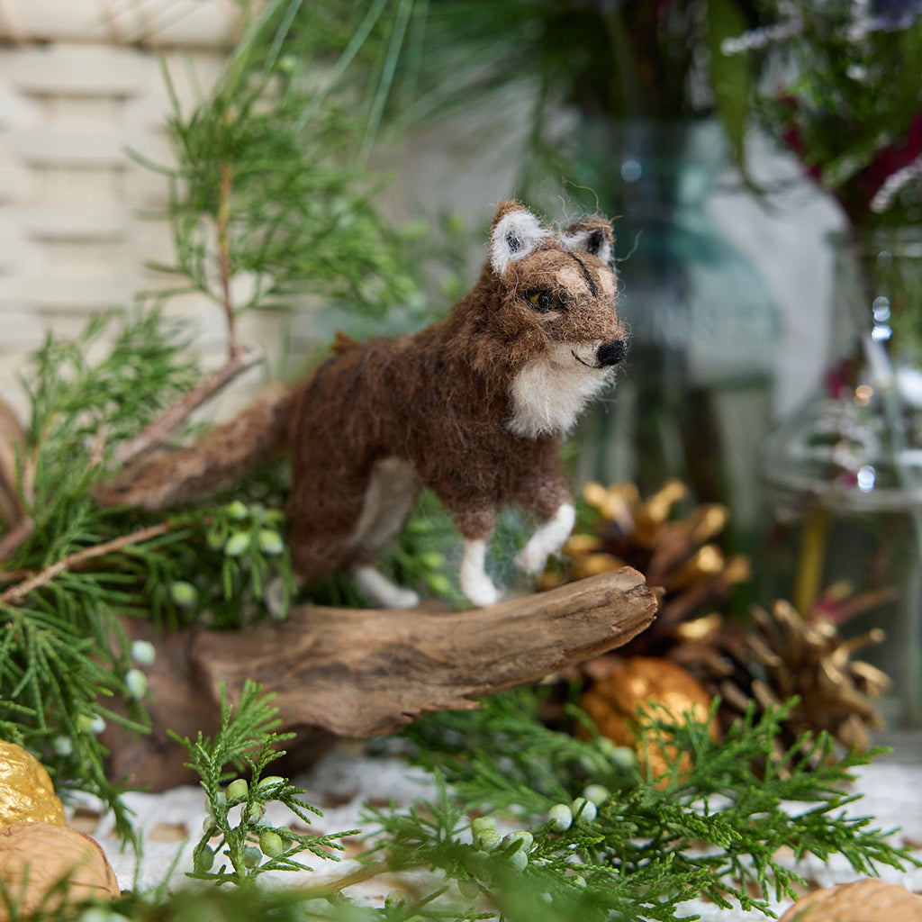 Red Wolf Ornament