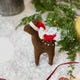 Santa Deer with Bird Friend Ornament