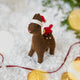 Santa Deer with Bird Friend Ornament