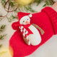 Candy Cane Snowman Ornament