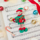 Elf with Gifts Ornament