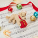 Dog with Gift Ornament