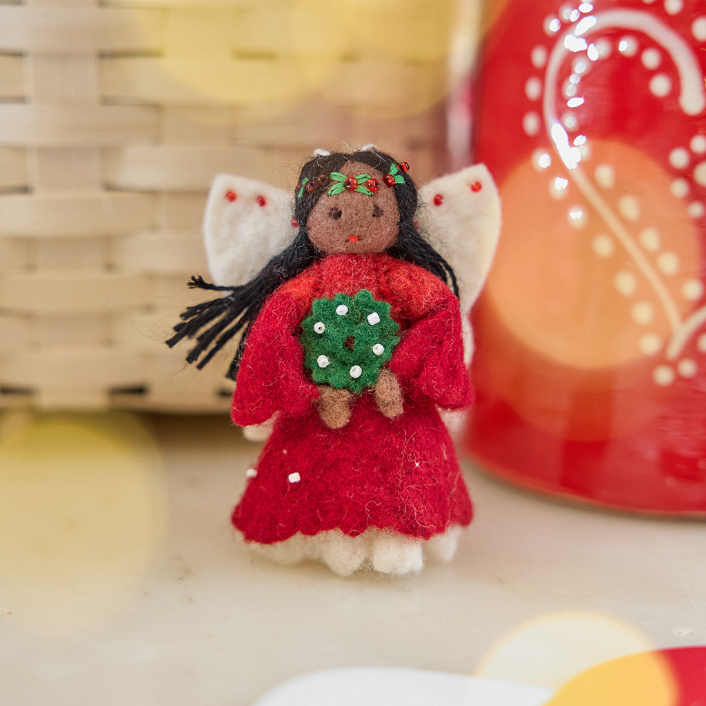Little Christmas Spirit Ornament - Brown