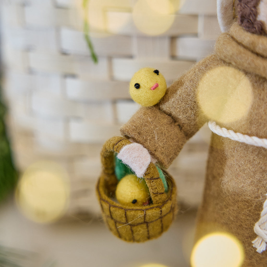 Spring Saint Francis with Chicks & Bunny Ornament