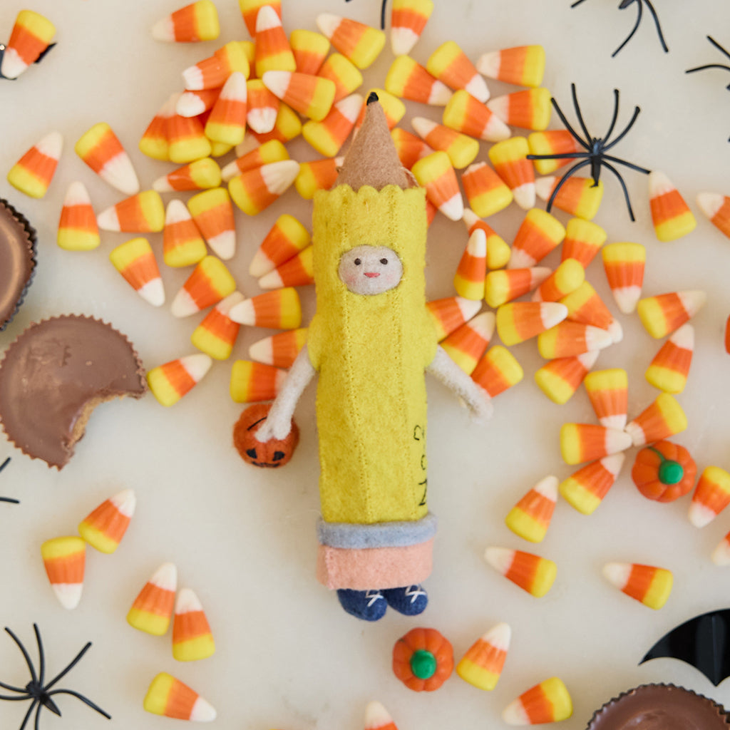 Pencil Trick-or-Treater Ornament
