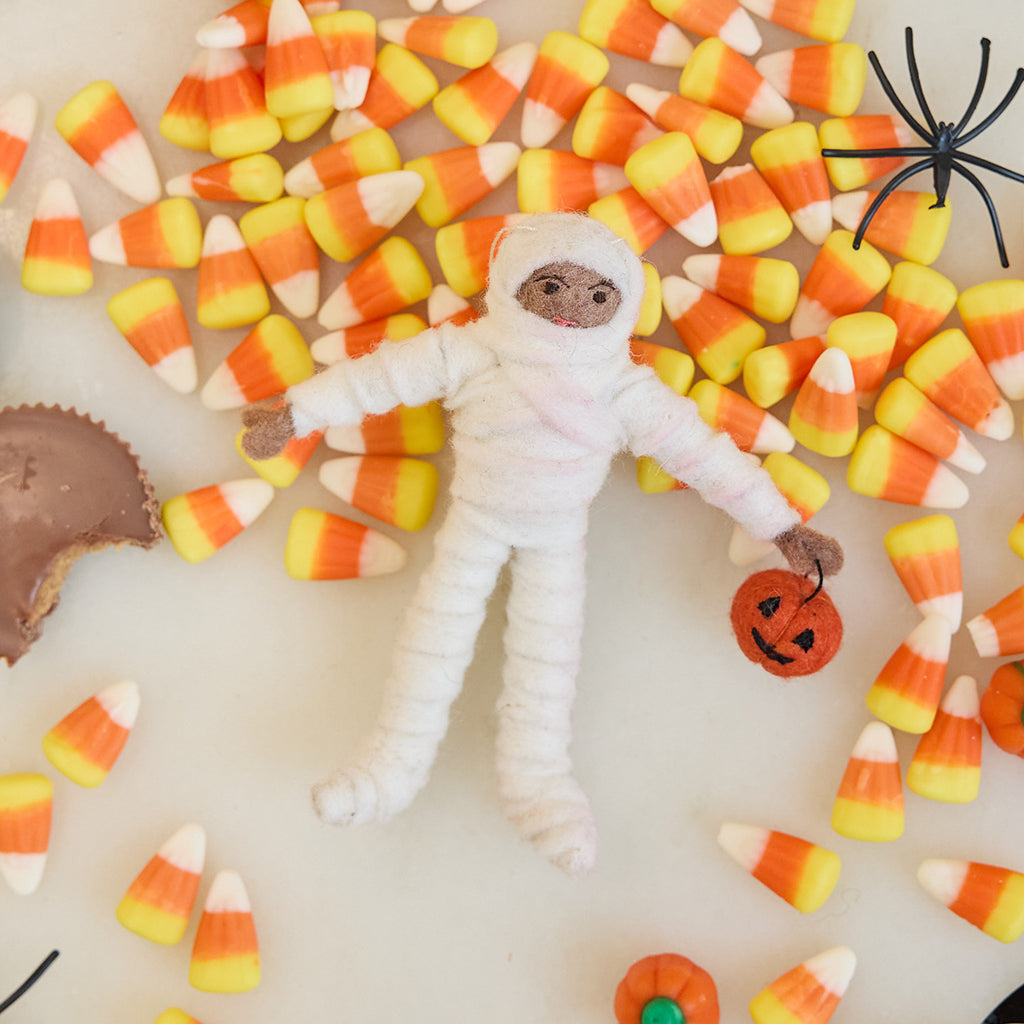 Mummy Trick-or-Treater Ornament