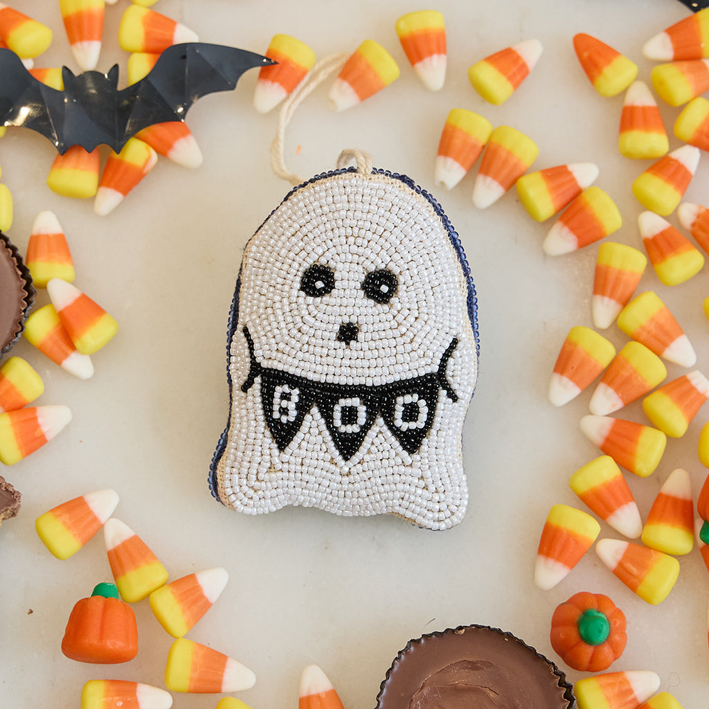 Ghost Beaded Ornament