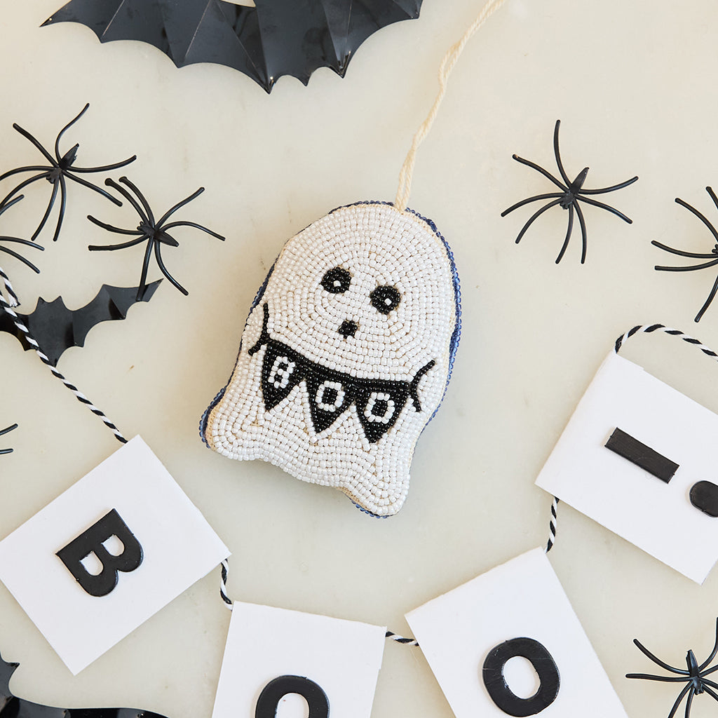 Ghost Beaded Ornament