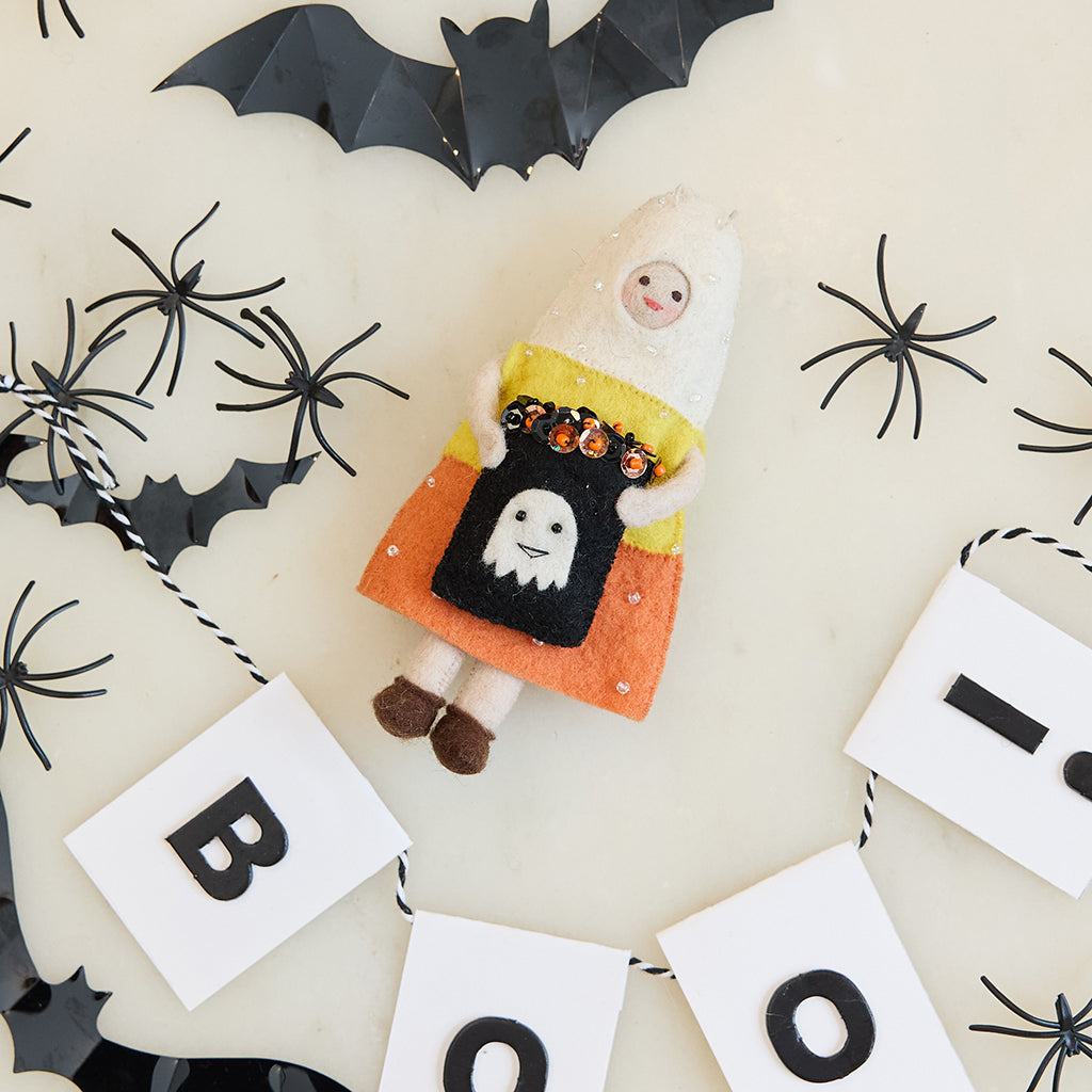 Candy Corn Trick-or-Treater Ornament