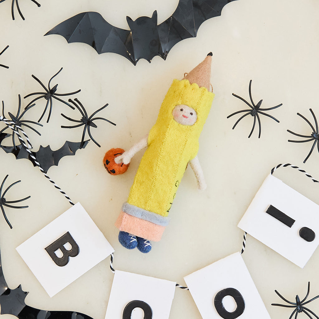 Pencil Trick-or-Treater Ornament