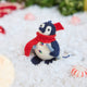 Penguin Skiing Ornament