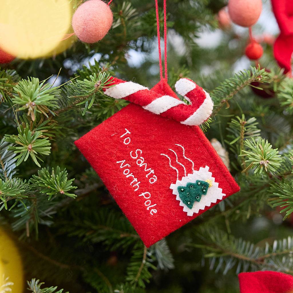 Red Letter to Santa Ornament