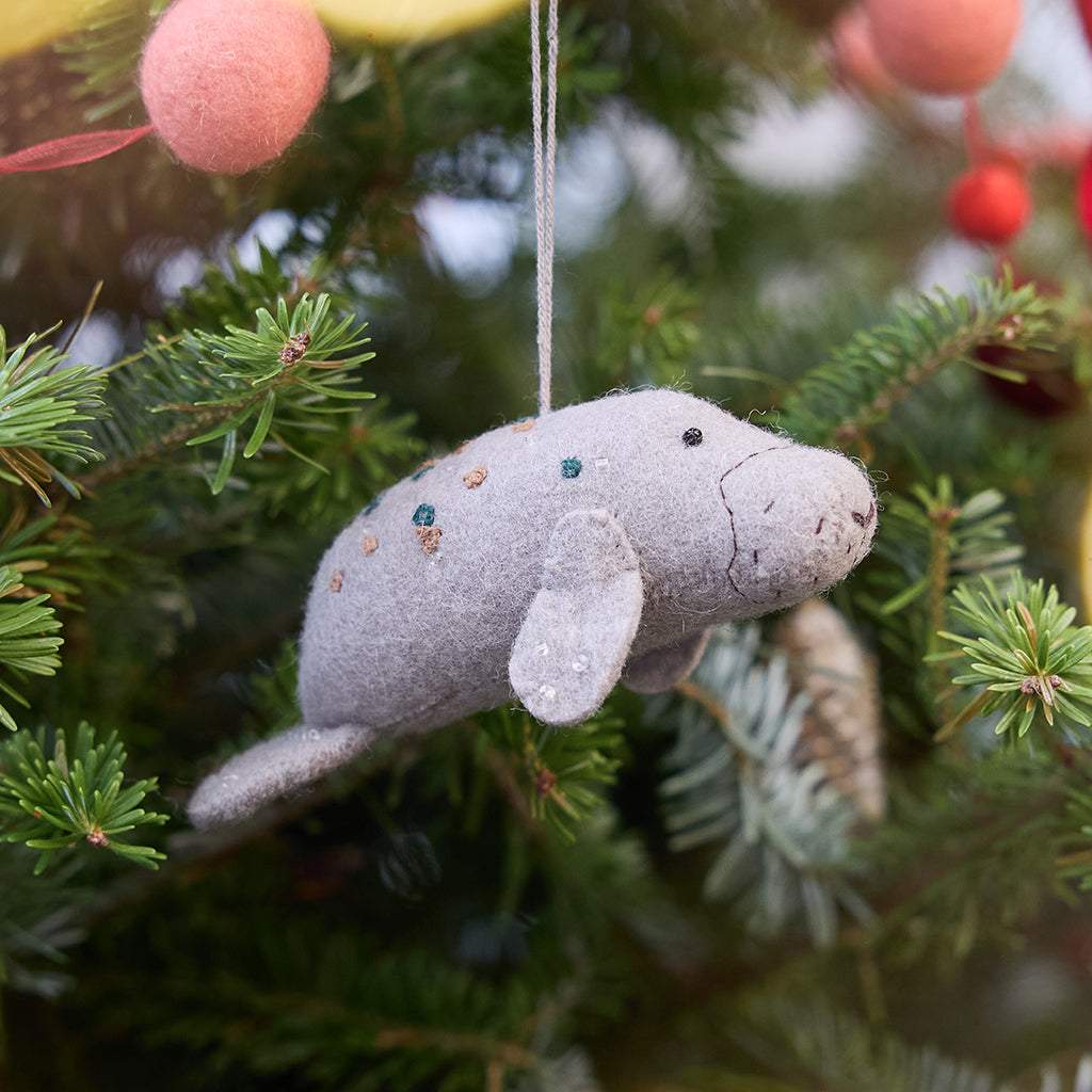 Salt Water Bay Manatee Ornament