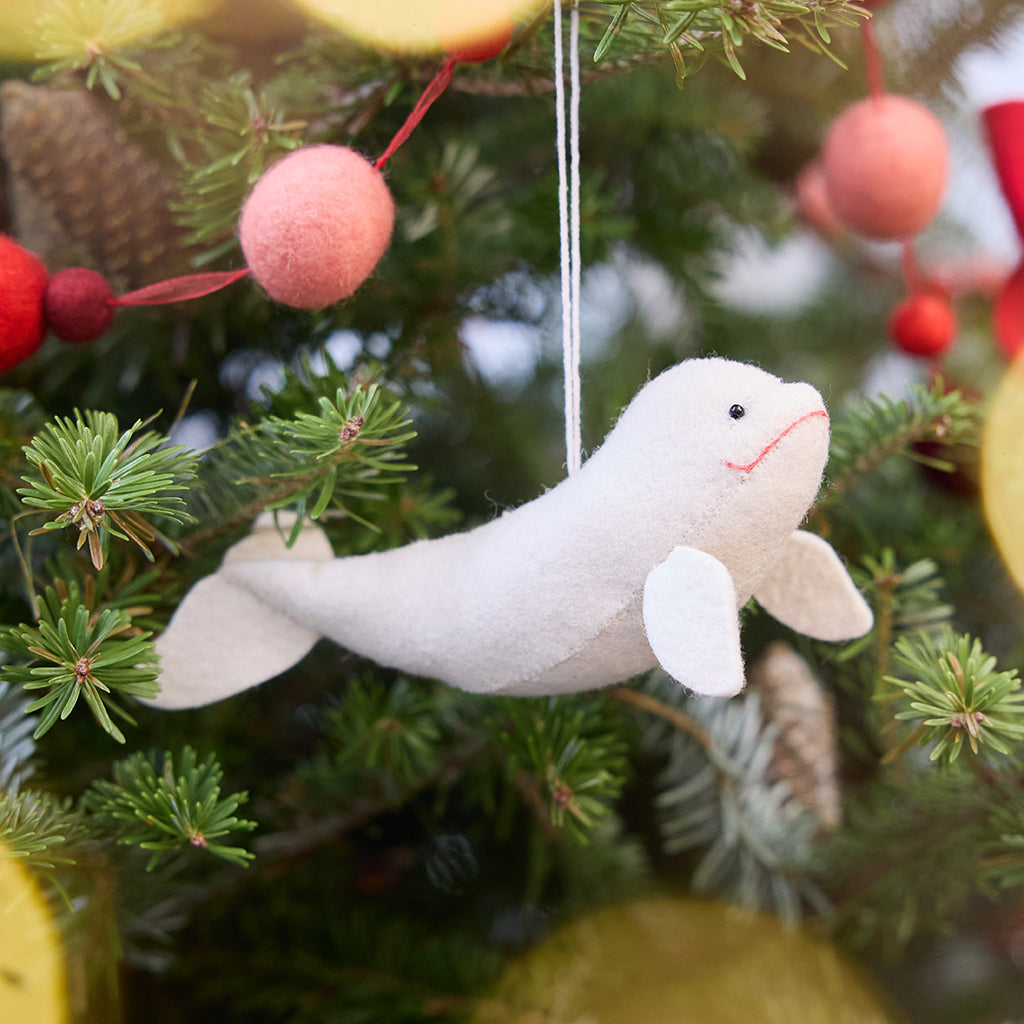 North Pole Beluga Ornament