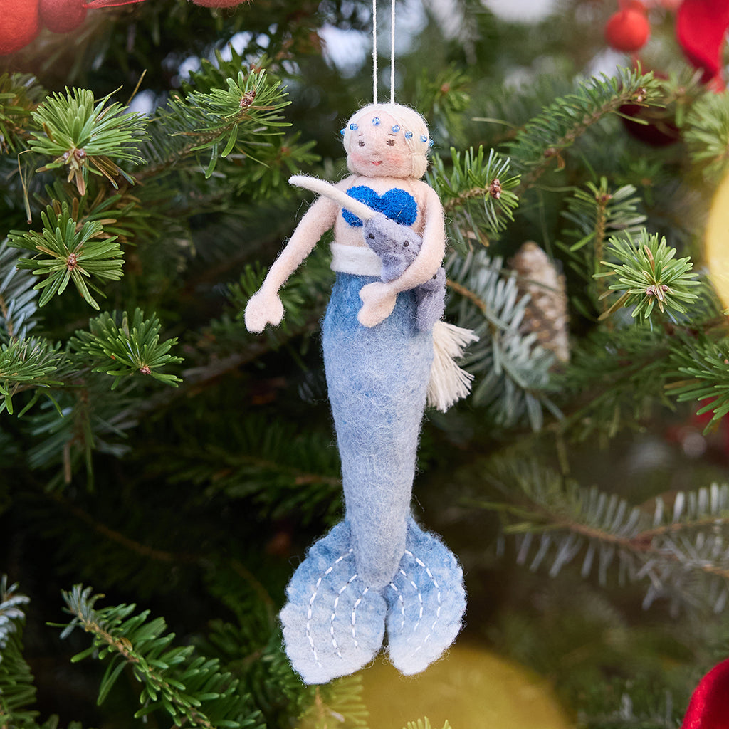 Arctic Queen Mermaid Ornament