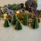 Green Honeycomb Paper Mini Trees - Set of 5