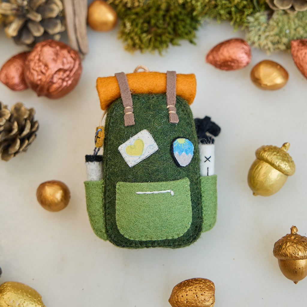 Love Camping Backpack Ornament