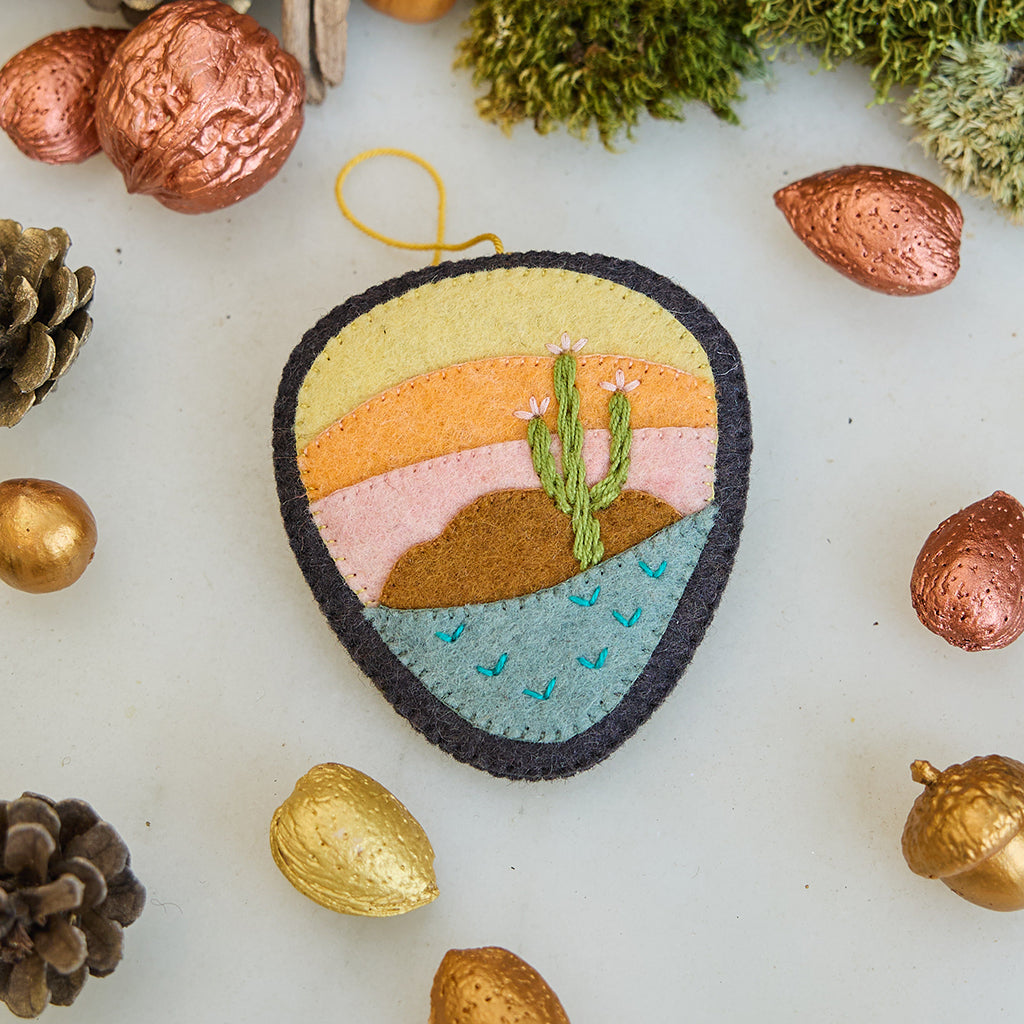 Wide Open Spaces Badge Ornament