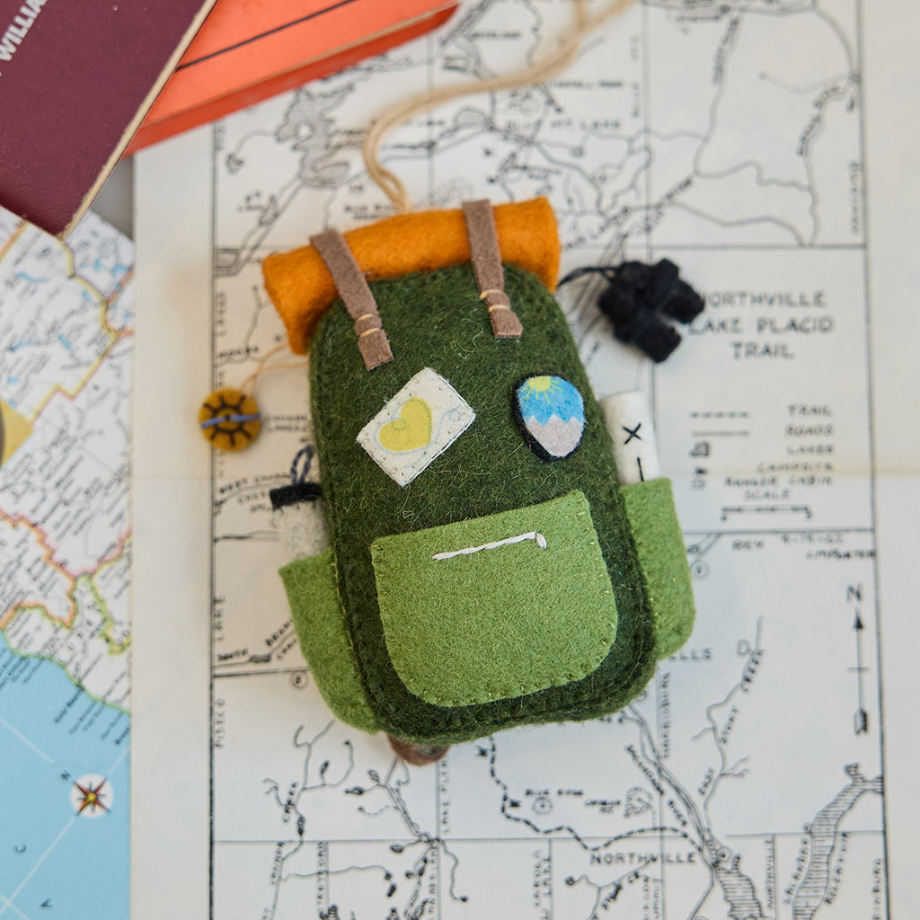 Love Camping Backpack Ornament