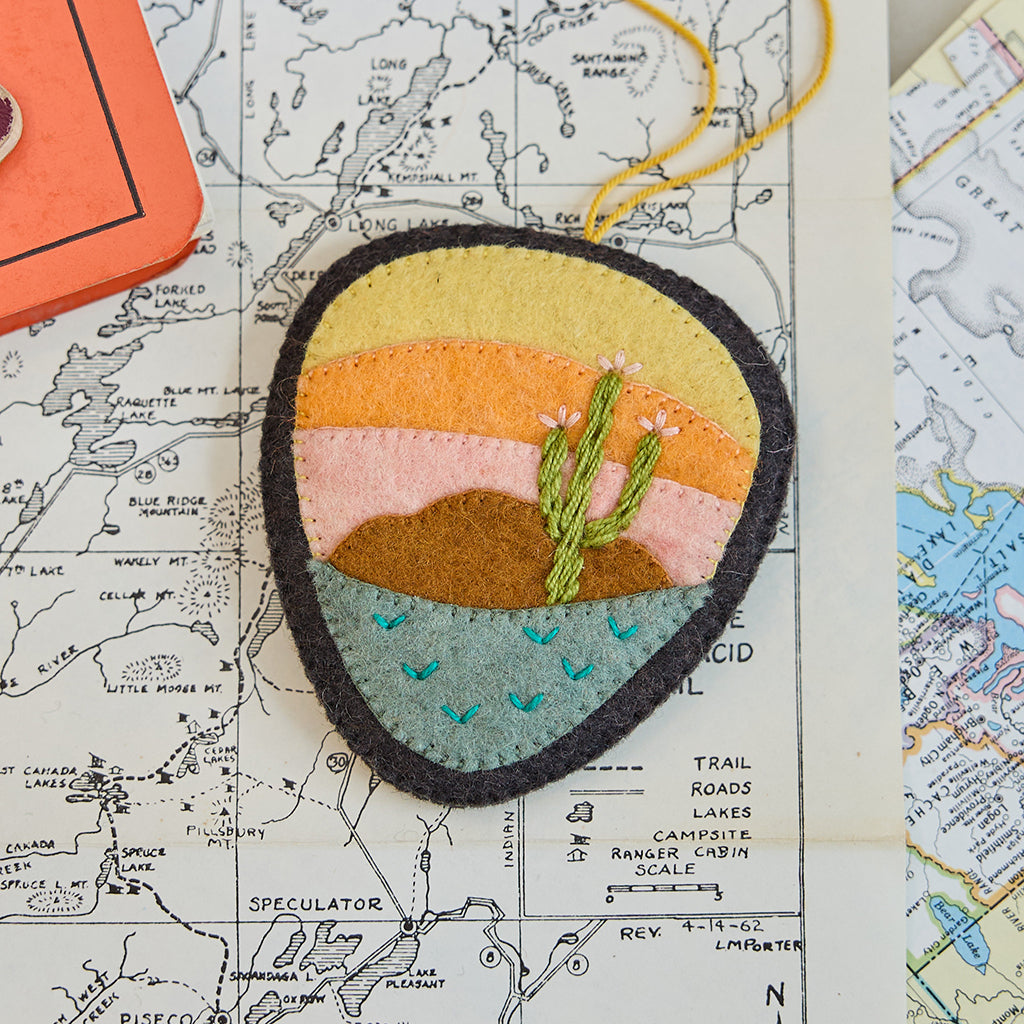 Wide Open Spaces Badge Ornament