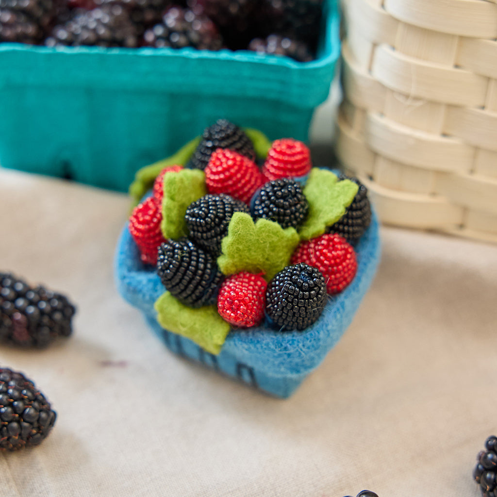 Raspberry & Blackberry Pint Ornament
