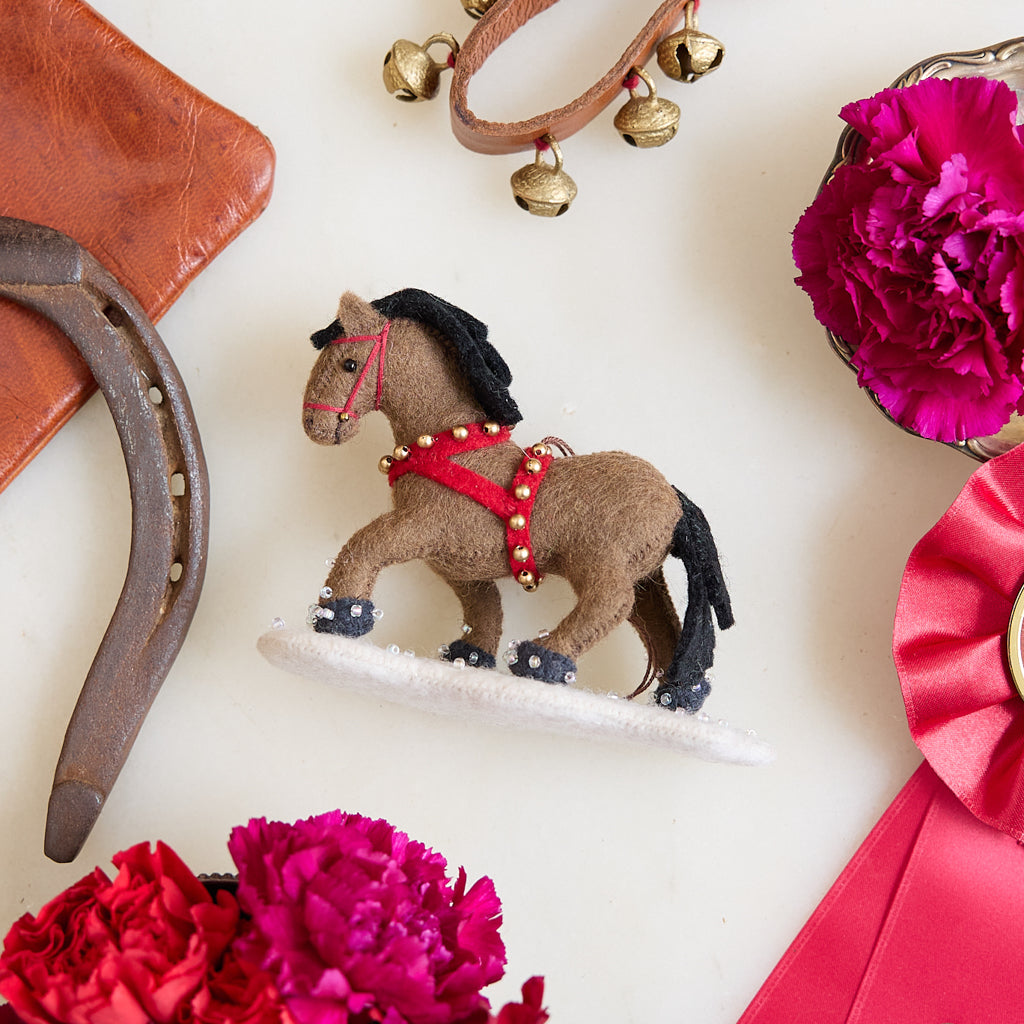 Winter Horse Ornament