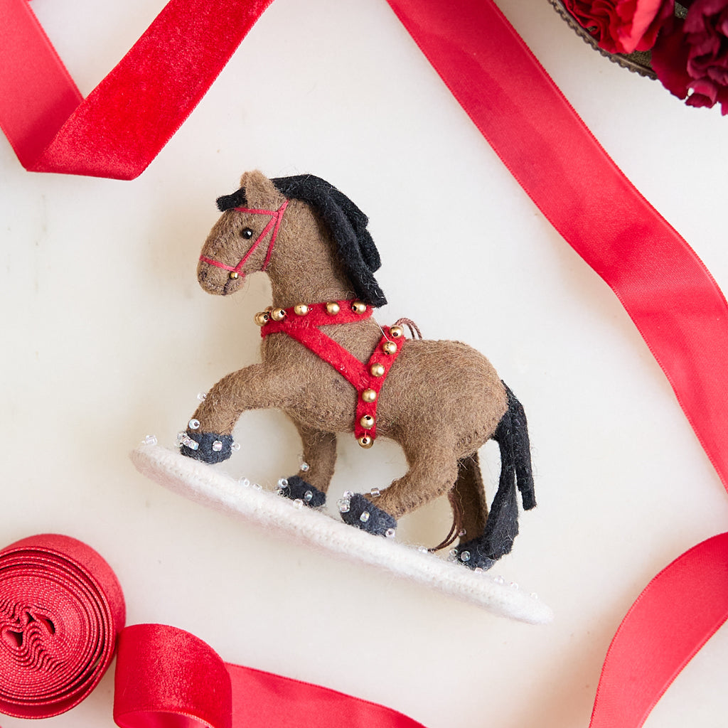 Winter Horse Ornament