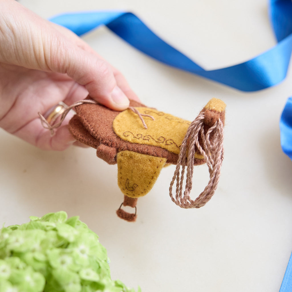 Western Saddle Ornament