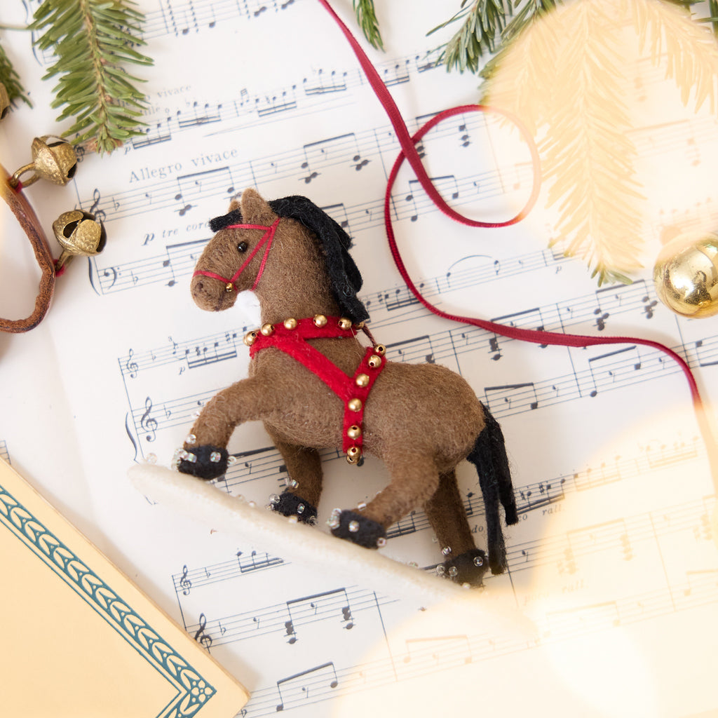 Winter Horse Ornament